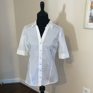 White button down shirt - new